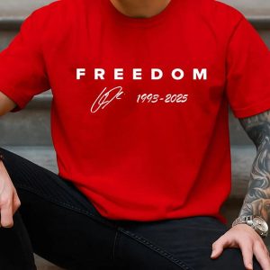 Red Freedom Shirt  Charlie Kirk Red Shirt  We Wear Red Charlie Kirk Birthday October 14  1993 for Charlie Kirk Tee